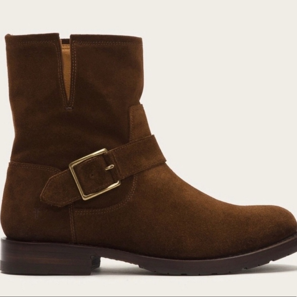 Frye Engineer Genuine Suede Boots